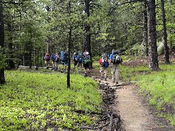 Hiking up Hidden Valley